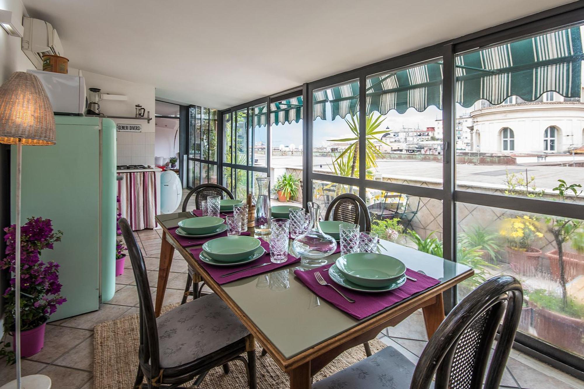 Historical Naples With Panoramic Terrace Apartment Exterior photo